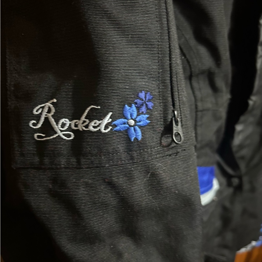JOE ROCKET Women’s XL Motorcycle Textile Jacket Blue Floral RARE! - Picture 4 of 10
